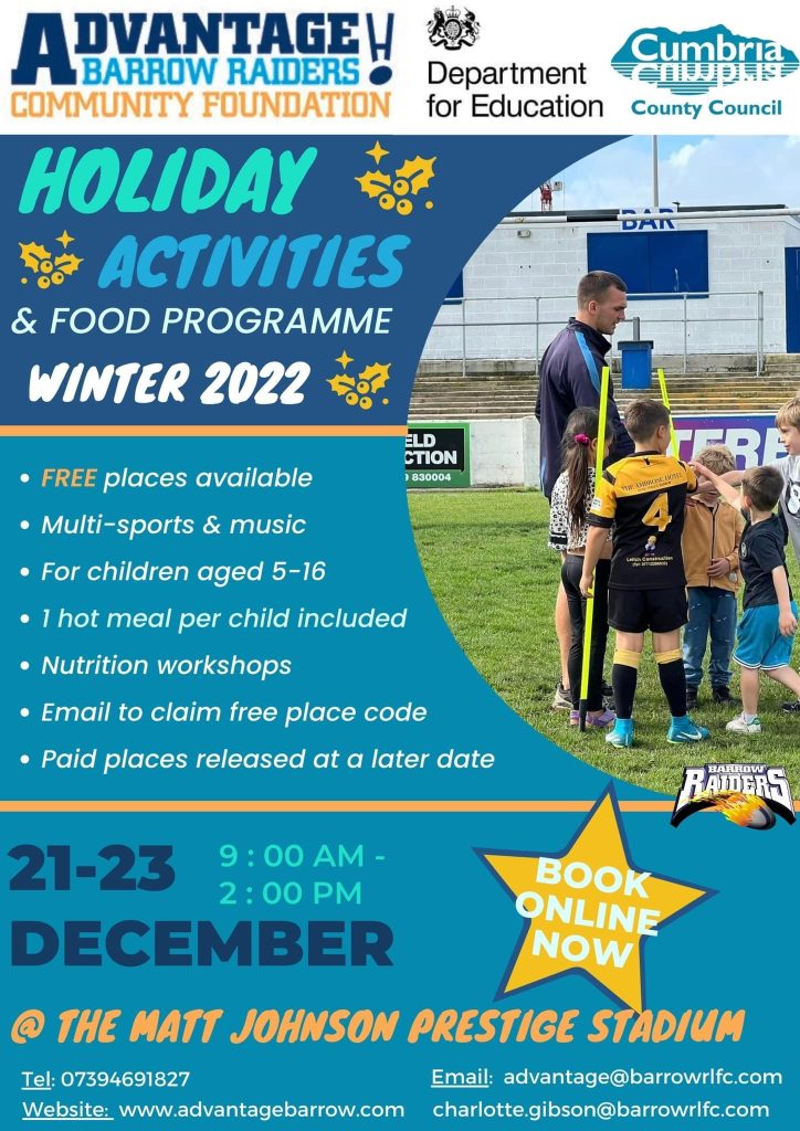 Winter ‘Holiday Activity and Food Programme 2022’